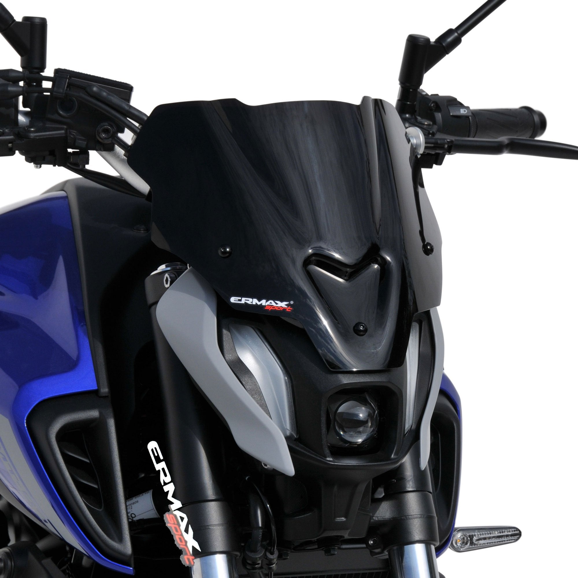 Ermax Sport Screen | Black (Opaque) | Yamaha MT-07 2021>Current-E0302Y97-56-Screens-Pyramid Motorcycle Accessories