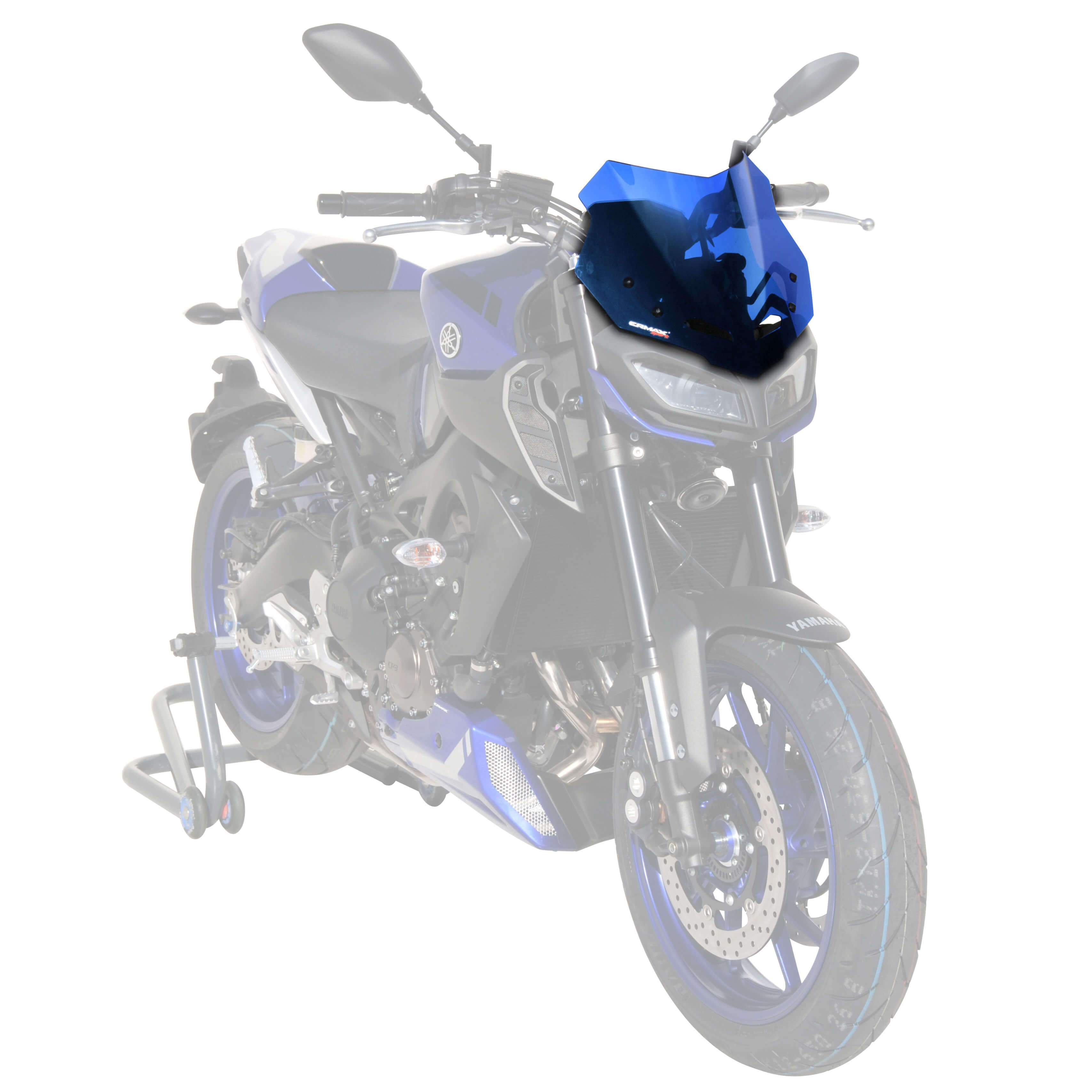 Ermax Sport Screen | Blue | Yamaha MT-09 SP 2017>2020-E0302Y22-04-Screens-Pyramid Motorcycle Accessories