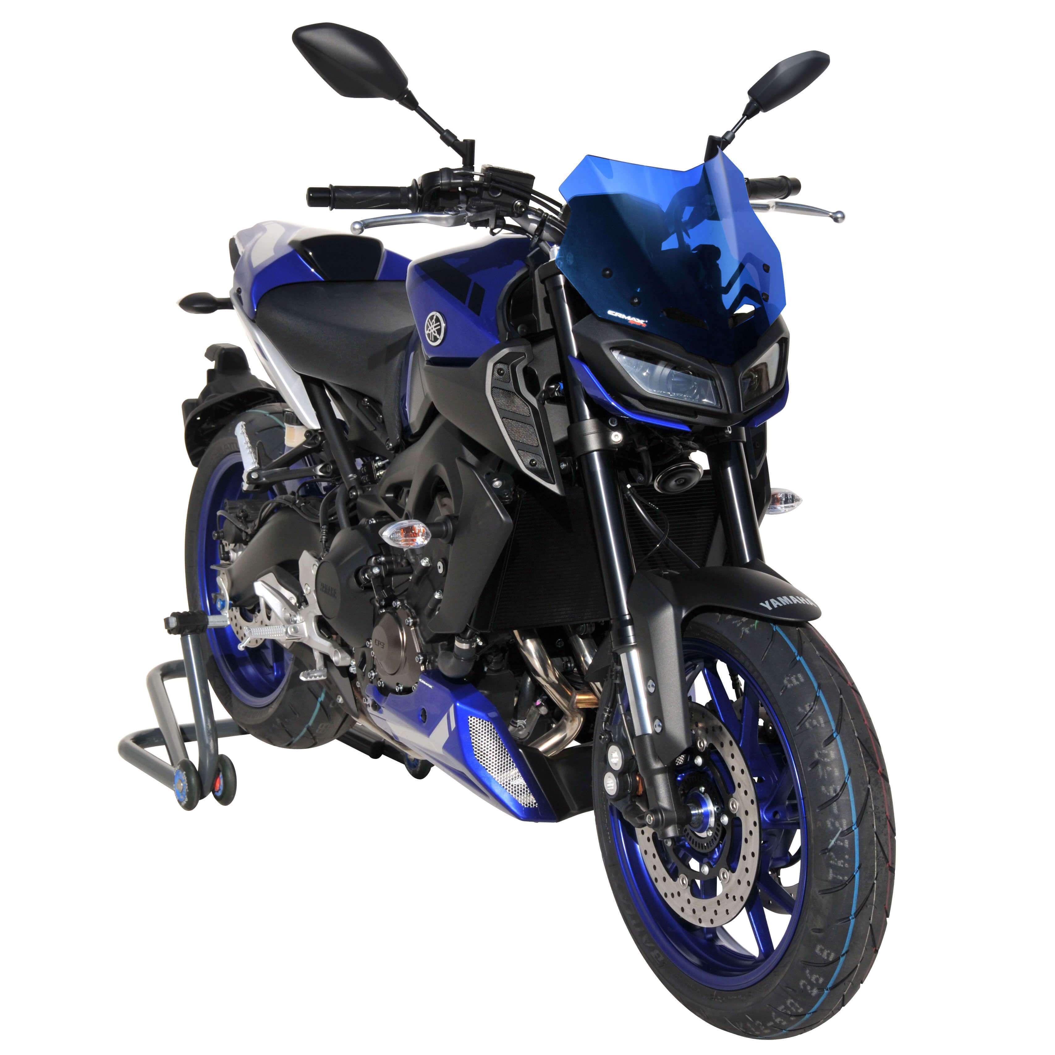 Ermax Sport Screen | Blue | Yamaha MT-09 SP 2017>2020-E0302Y22-04-Screens-Pyramid Motorcycle Accessories