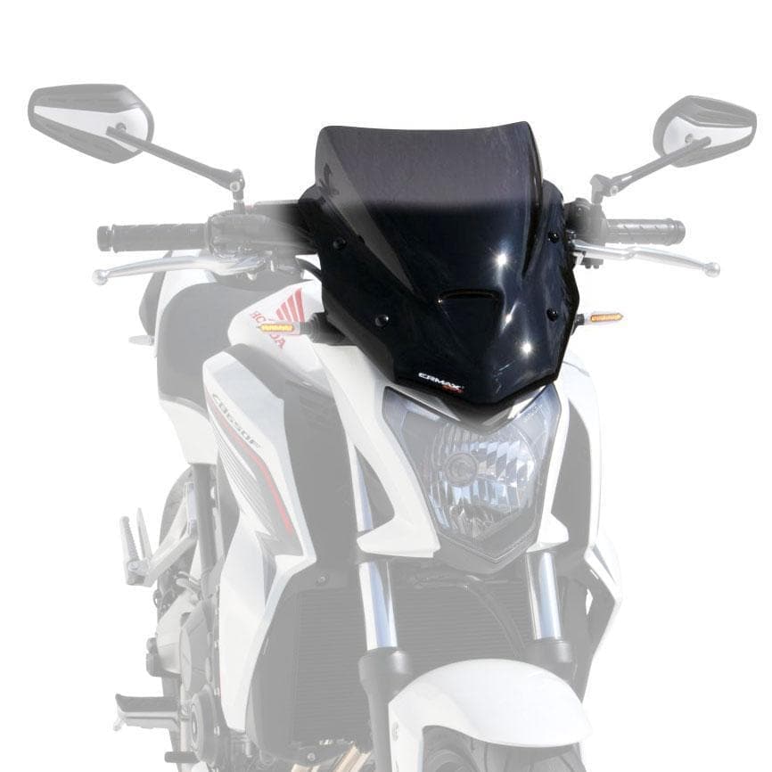 Ermax Sport Screen | Brown Smoke | Honda CB 650 F 2014>2016-Screens-Pyramid Motorcycle Accessories