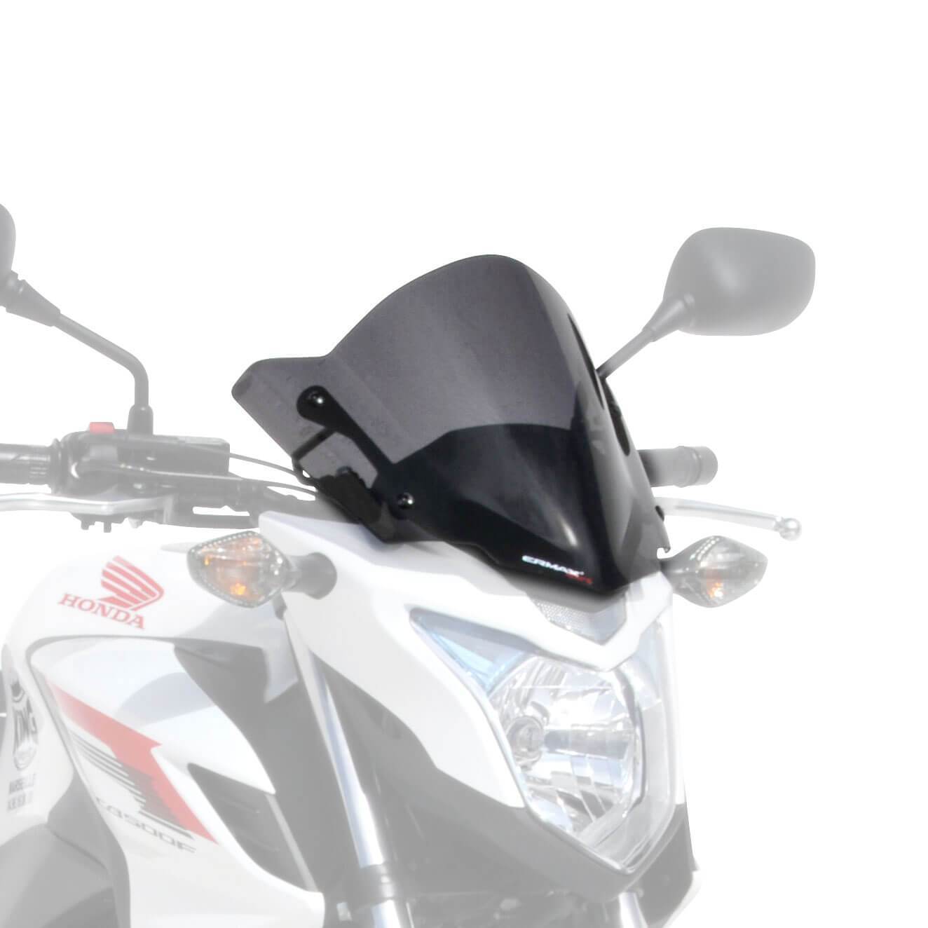 Ermax Sport Screen | Dark Smoke | Honda CB 500 F 2013>2015-E030103135-Screens-Pyramid Motorcycle Accessories