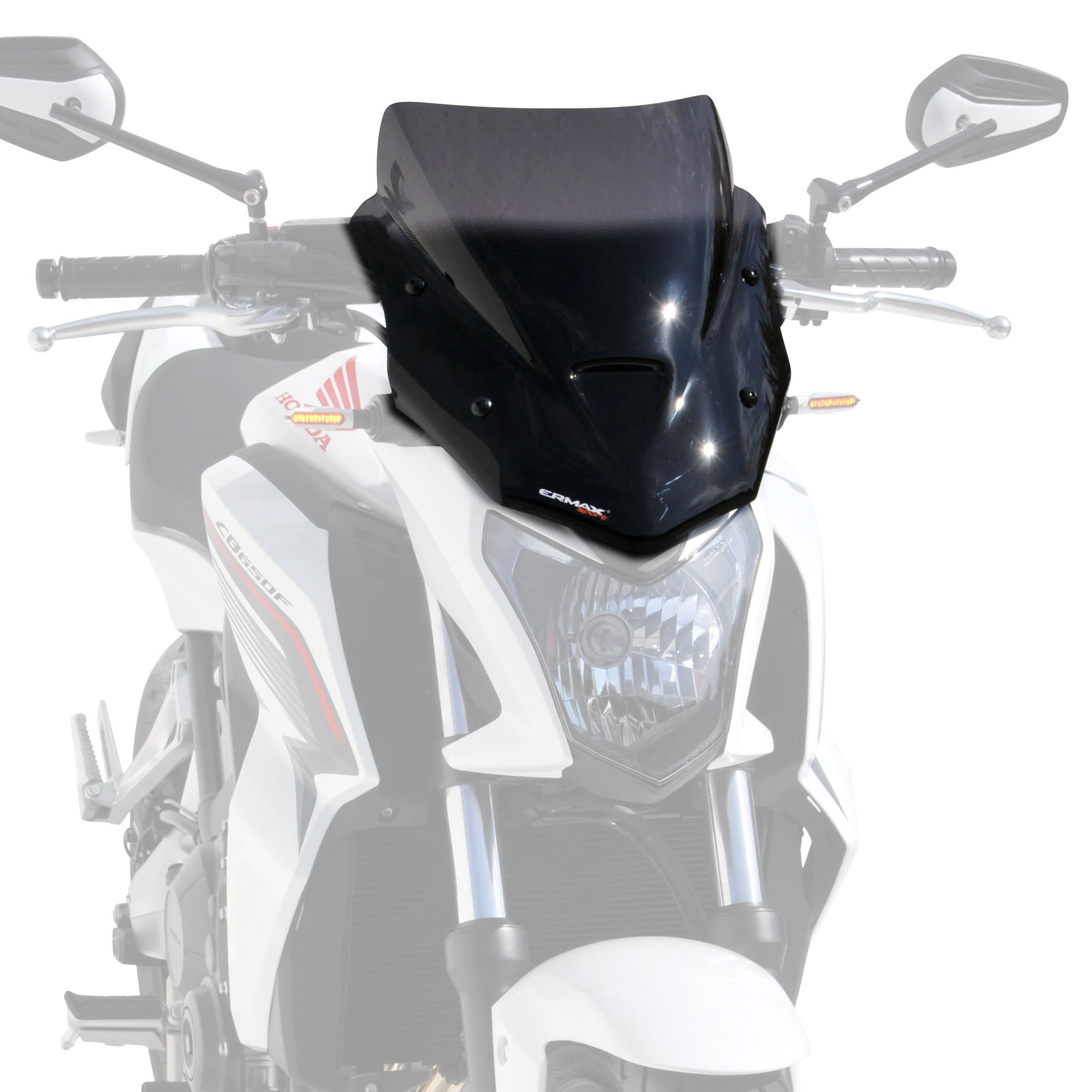Ermax Sport Screen | Dark Smoke | Honda CB 650 F 2014>2016-E030103150-Screens-Pyramid Motorcycle Accessories