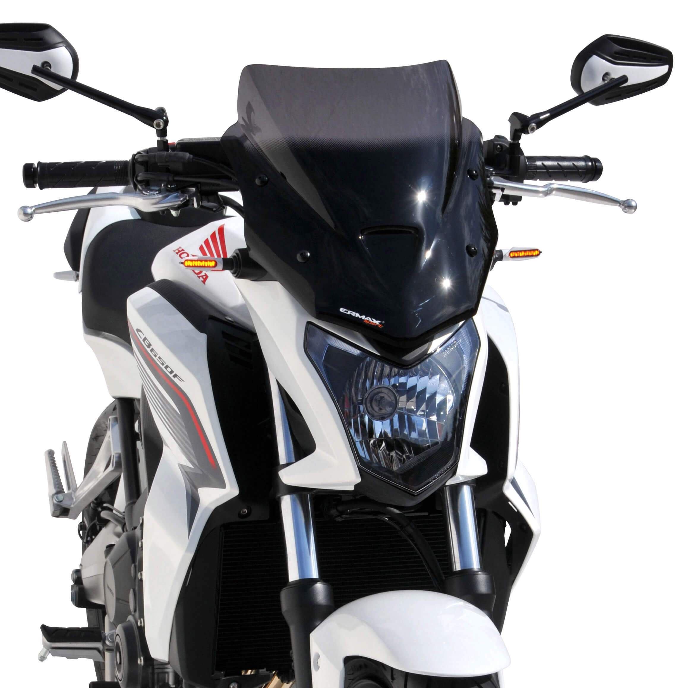 Ermax Sport Screen | Dark Smoke | Honda CB 650 F 2014>2016-E060103150-Screens-Pyramid Plastics