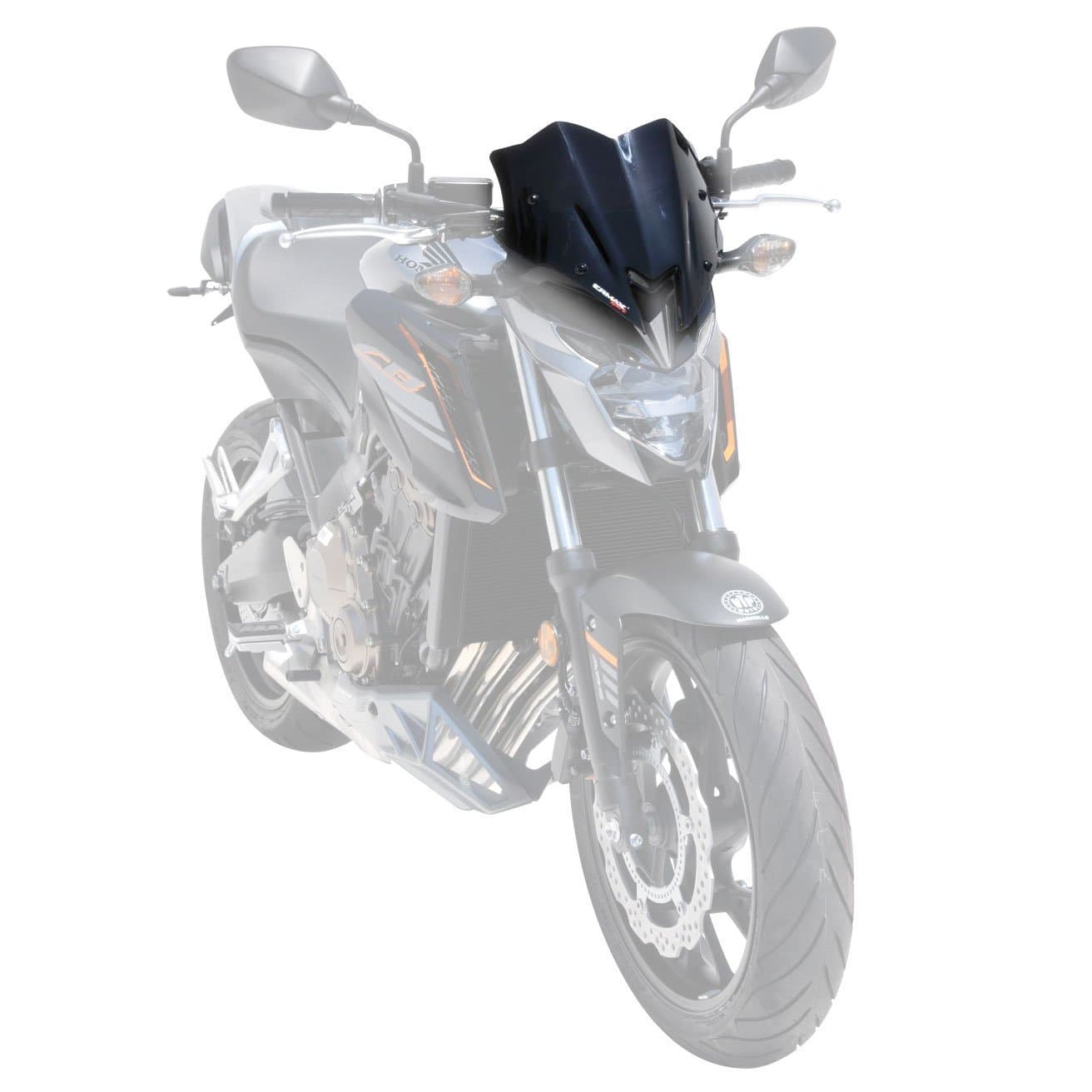 Ermax Sport Screen | Dark Smoke | Honda CB 650 F 2017>2018-E0301S88-03-Screens-Pyramid Motorcycle Accessories