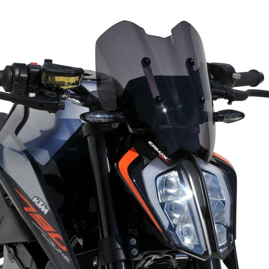 Ermax Sport Screen | Dark Smoke | KTM 790 Duke 2018>Current-E0354K06-03-Screens-Pyramid Motorcycle Accessories