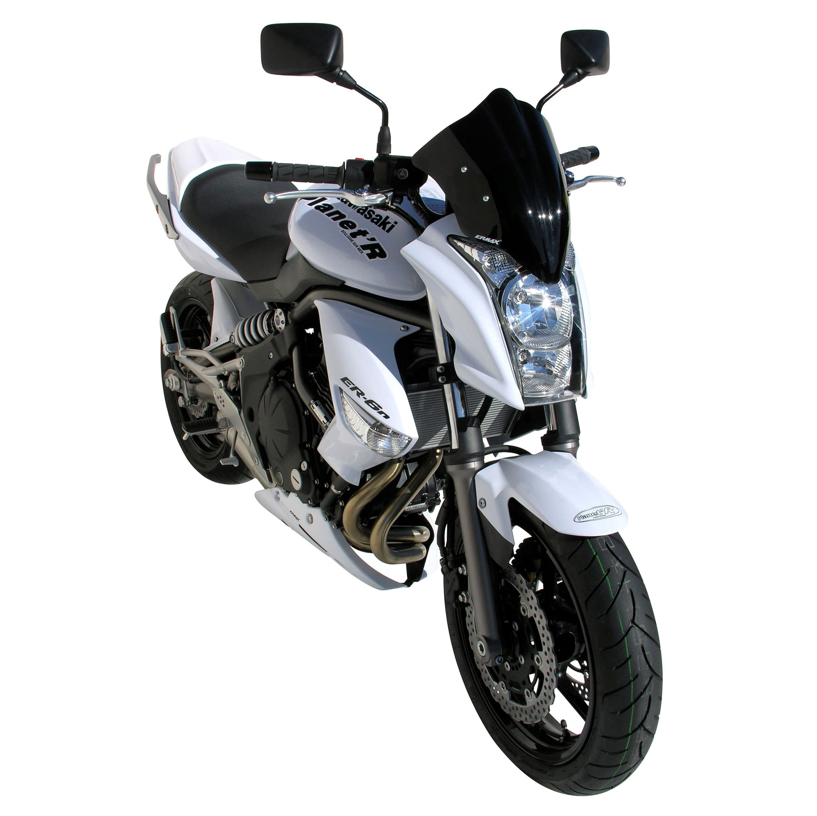 Ermax Sport Screen | Dark Smoke | Kawasaki ER-6N 2009>2011-E060303071-Screens-Pyramid Motorcycle Accessories