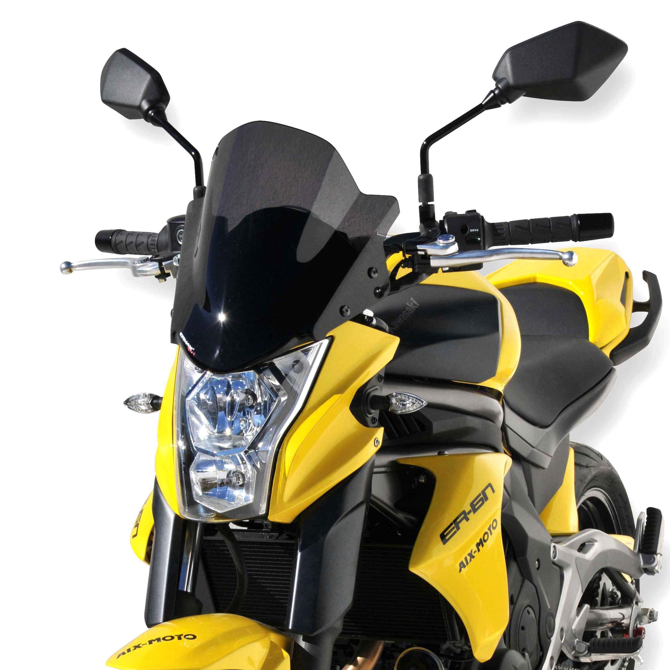 Ermax Sport Screen | Dark Smoke | Kawasaki ER-6N 2012>2016-E030303082-Screens-Pyramid Motorcycle Accessories