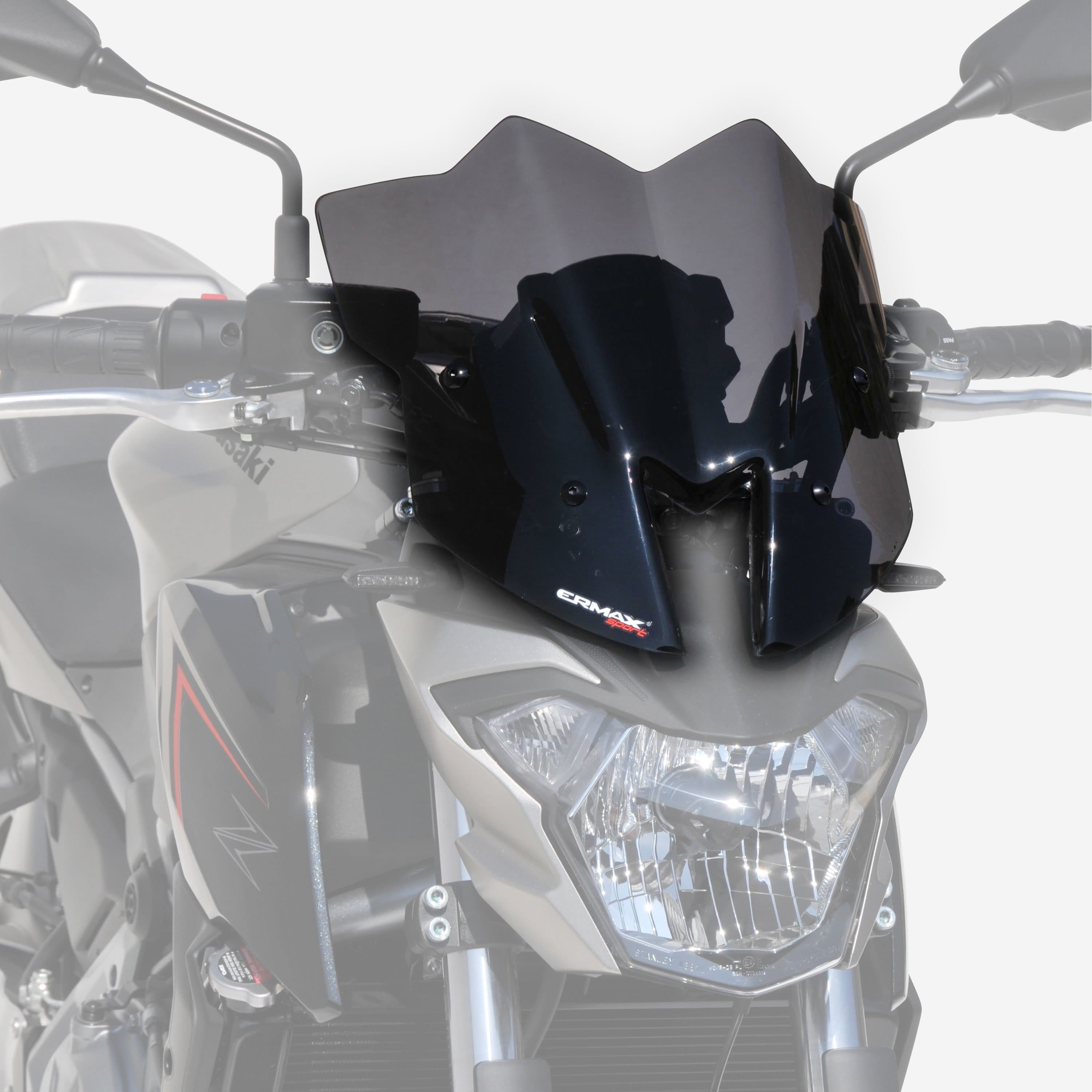 Ermax Sport Screen | Dark Smoke | Kawasaki Z 650 2017>2018-Screens-Pyramid Motorcycle Accessories