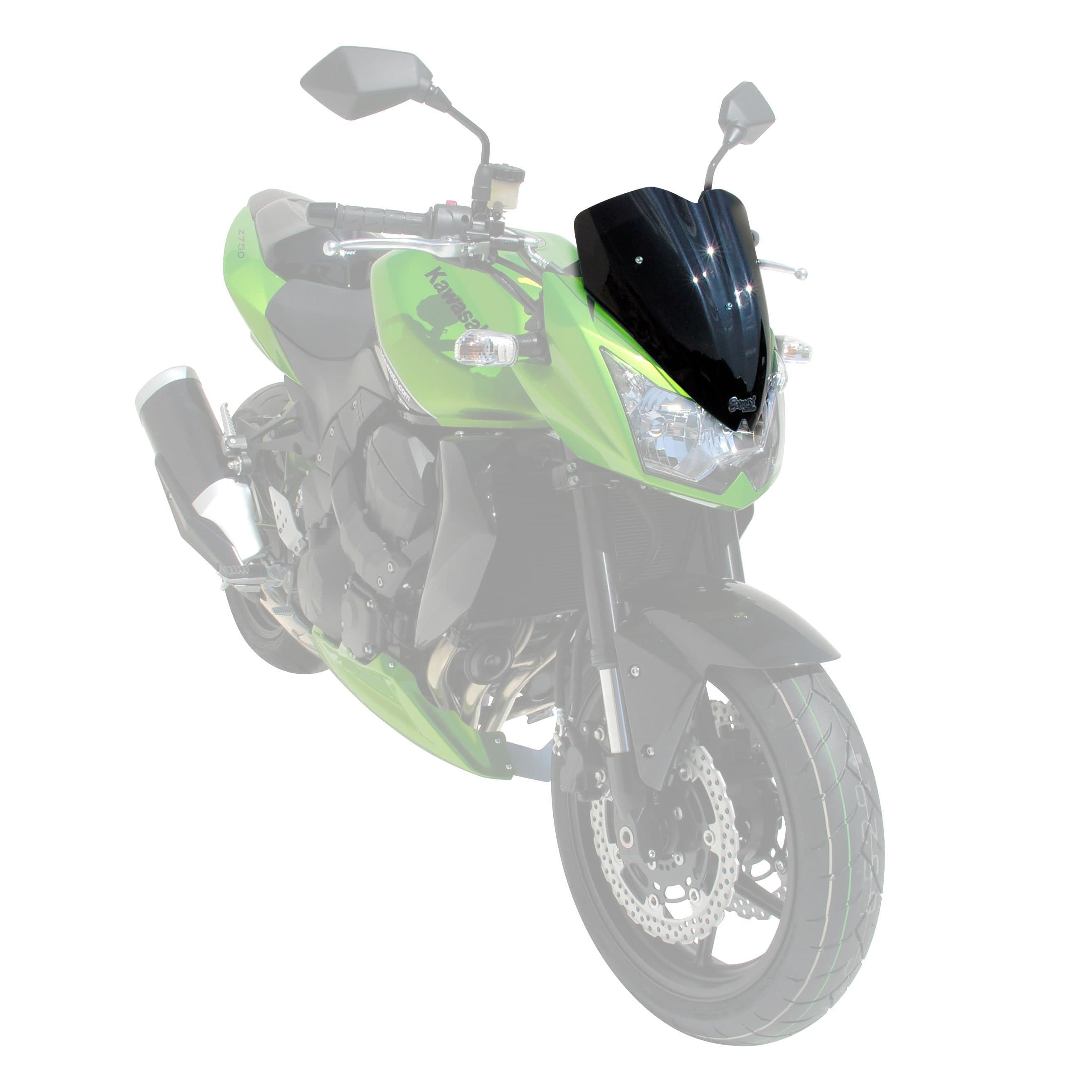 Ermax Sport Screen | Dark Smoke | Kawasaki Z 750 2007>2012-Screens-Pyramid Motorcycle Accessories