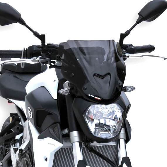 Ermax Sport Screen | Dark Smoke | Yamaha MT-07 2014>2017-Screens-Pyramid Motorcycle Accessories