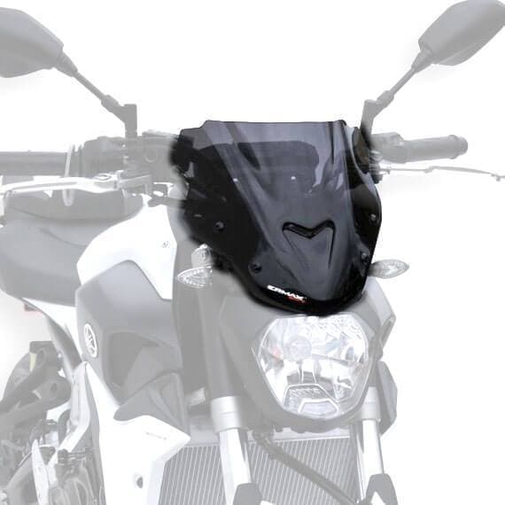 Ermax Sport Screen | Dark Smoke | Yamaha MT-07 2014>2017-Screens-Pyramid Motorcycle Accessories