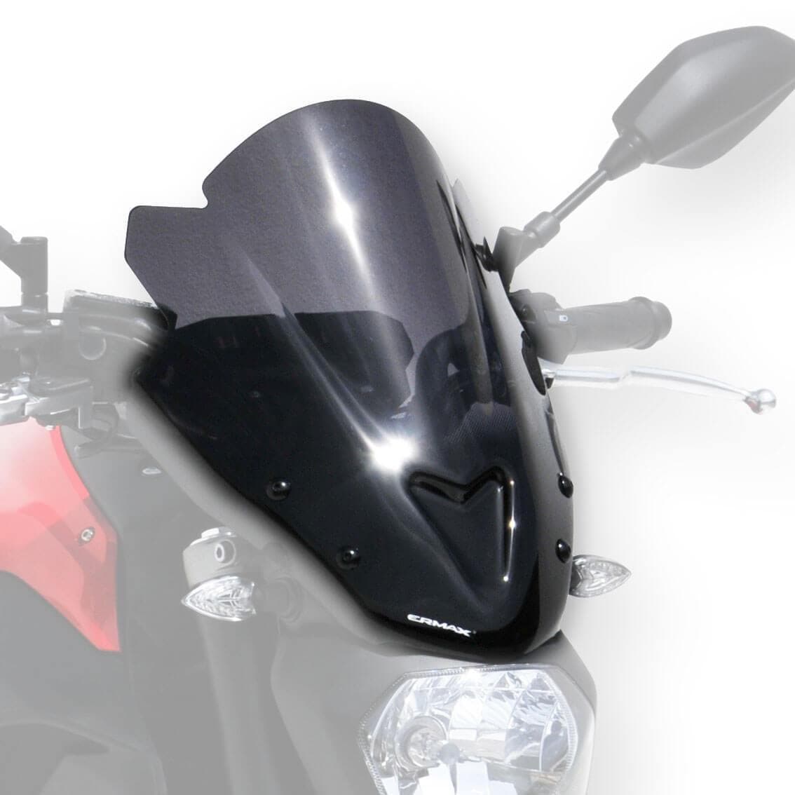 Ermax Sport Screen | Dark Smoke | Yamaha MT-07 2014>2017-E060203121-Screens-Pyramid Motorcycle Accessories