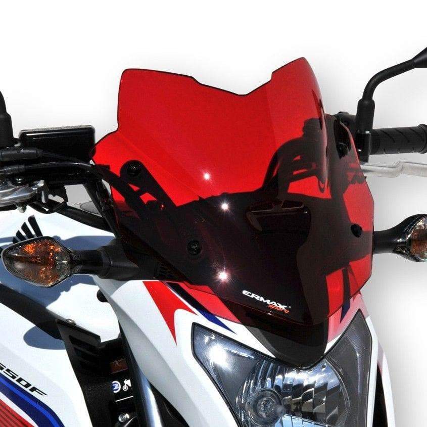 Ermax Sport Screen | Red | Honda CB 650 F 2014>2016-E030106150-Screens-Pyramid Motorcycle Accessories