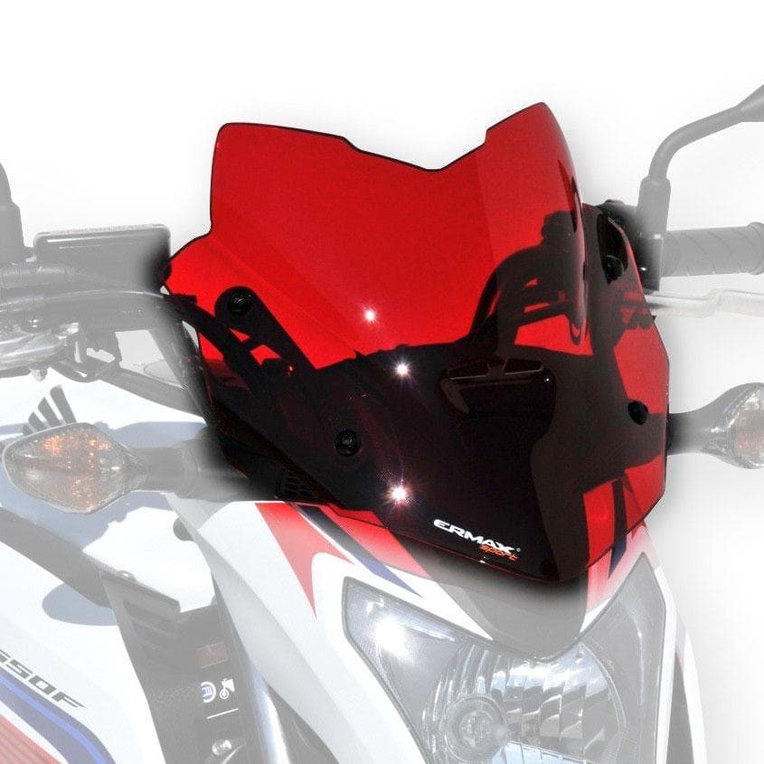 Ermax Sport Screen | Red | Honda CB 650 F 2014>2016-E030106150-Screens-Pyramid Plastics