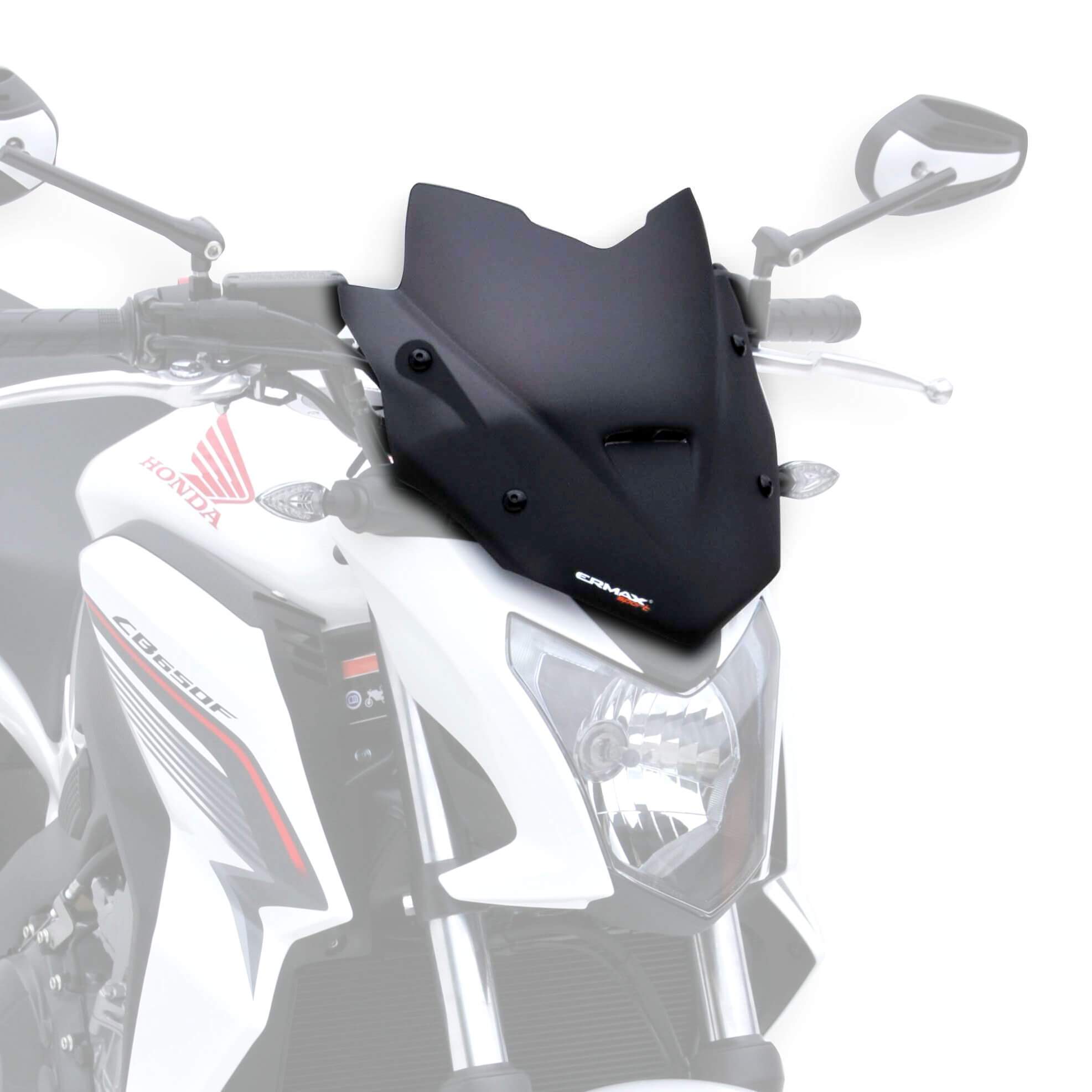 Ermax Sport Screen | Satin Black | Honda CB 650 F 2014>2016-E030147150-Screens-Pyramid Motorcycle Accessories