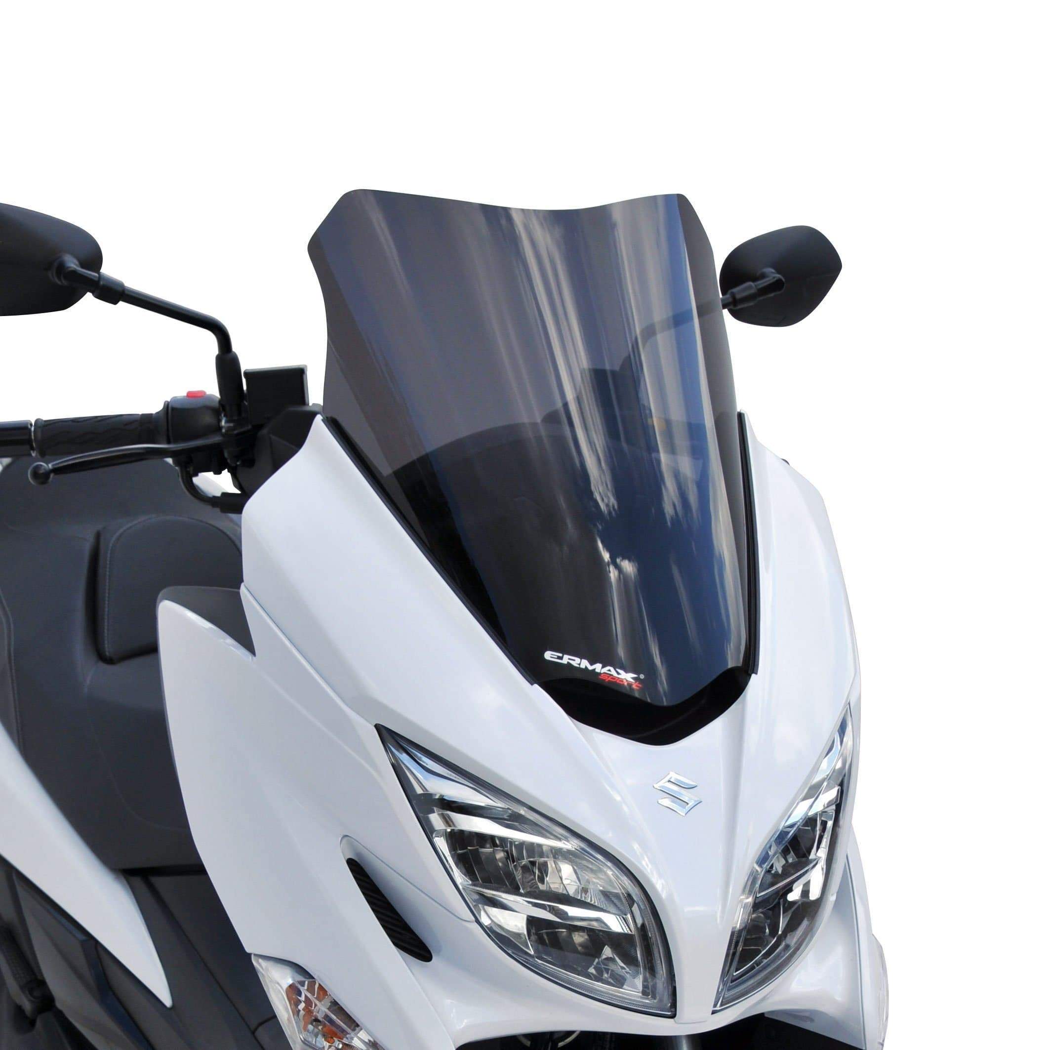 Ermax Sport Screen | Satin Black (Opaque) | Suzuki Burgman 400 2017>Current-Screens-Pyramid Motorcycle Accessories