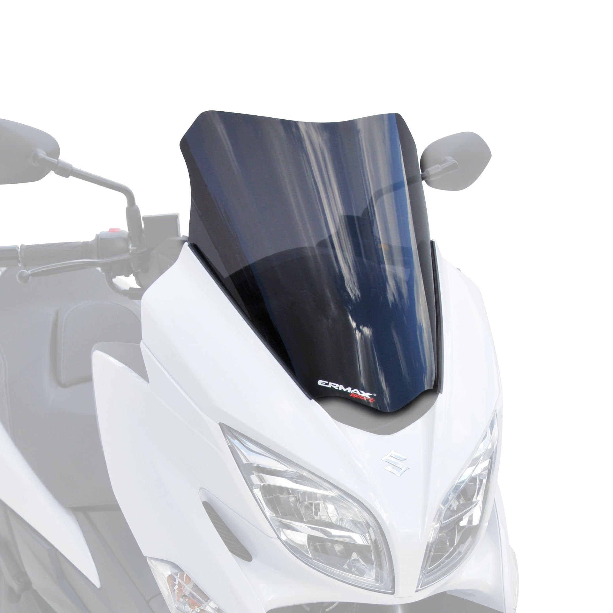 Ermax Sport Screen | Satin Black (Opaque) | Suzuki Burgman 400 2017>Current-Screens-Pyramid Motorcycle Accessories