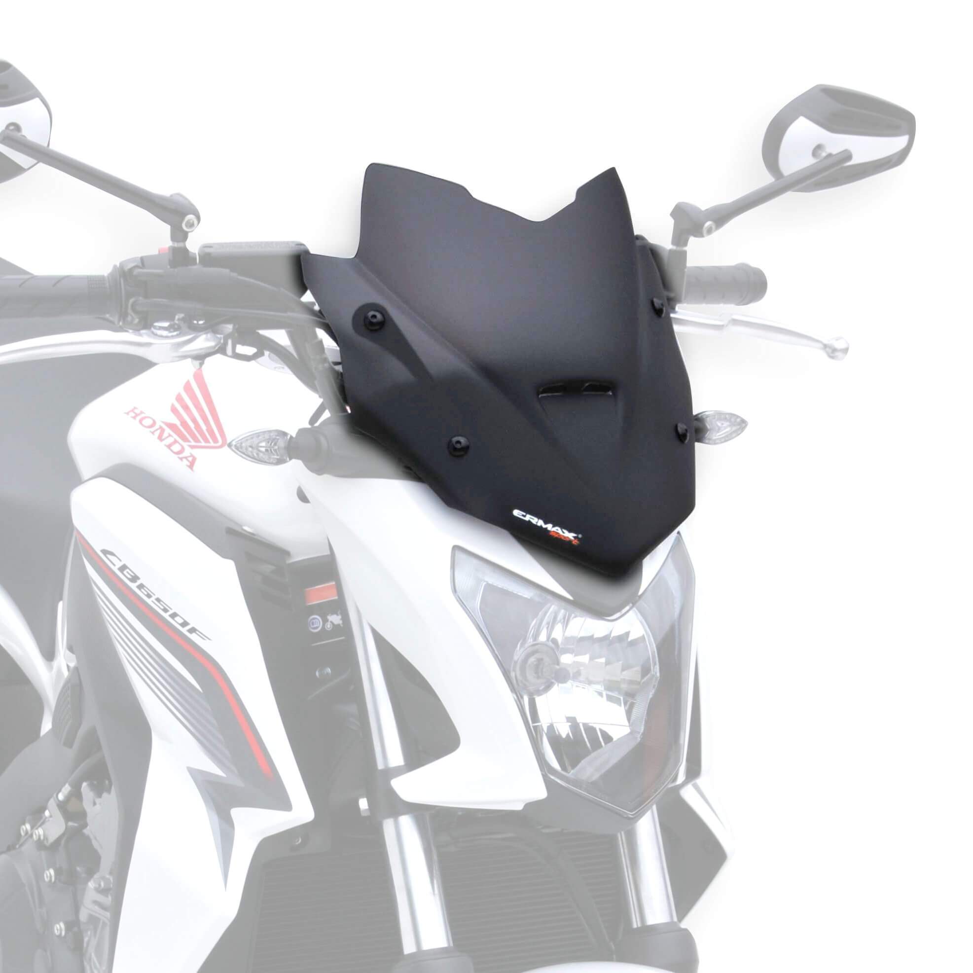 Ermax Sport Screen | Satin Grey | Honda CB 650 F 2014>2016-Screens-Pyramid Motorcycle Accessories