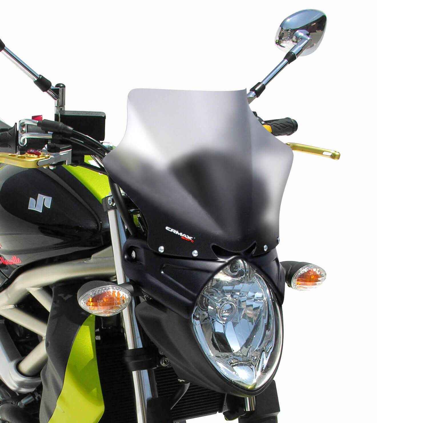 Ermax Sport Screen | Satin Grey | Suzuki SFV 650 Gladius 2009>2015-Screens-Pyramid Motorcycle Accessories