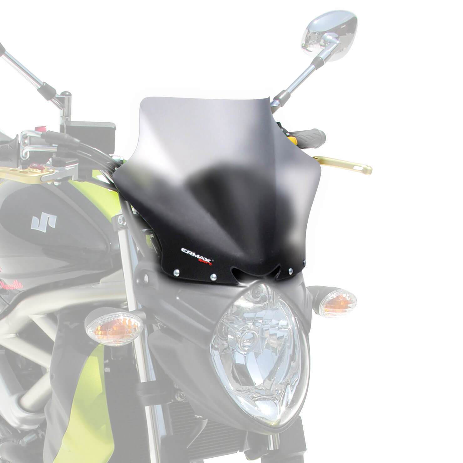 Ermax Sport Screen | Satin Grey | Suzuki SFV 650 Gladius 2009>2015-Screens-Pyramid Motorcycle Accessories