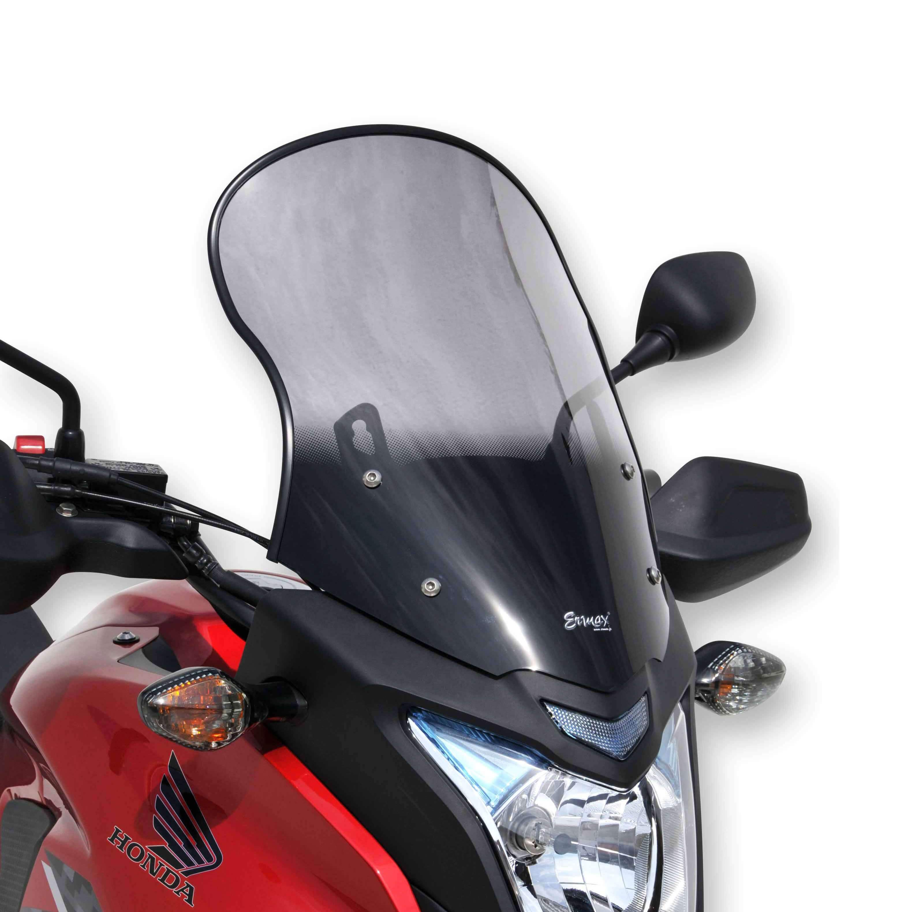 Ermax Touring Screen | Dark Smoke | Honda CB 500 X 2013>2015-Screens-Pyramid Motorcycle Accessories