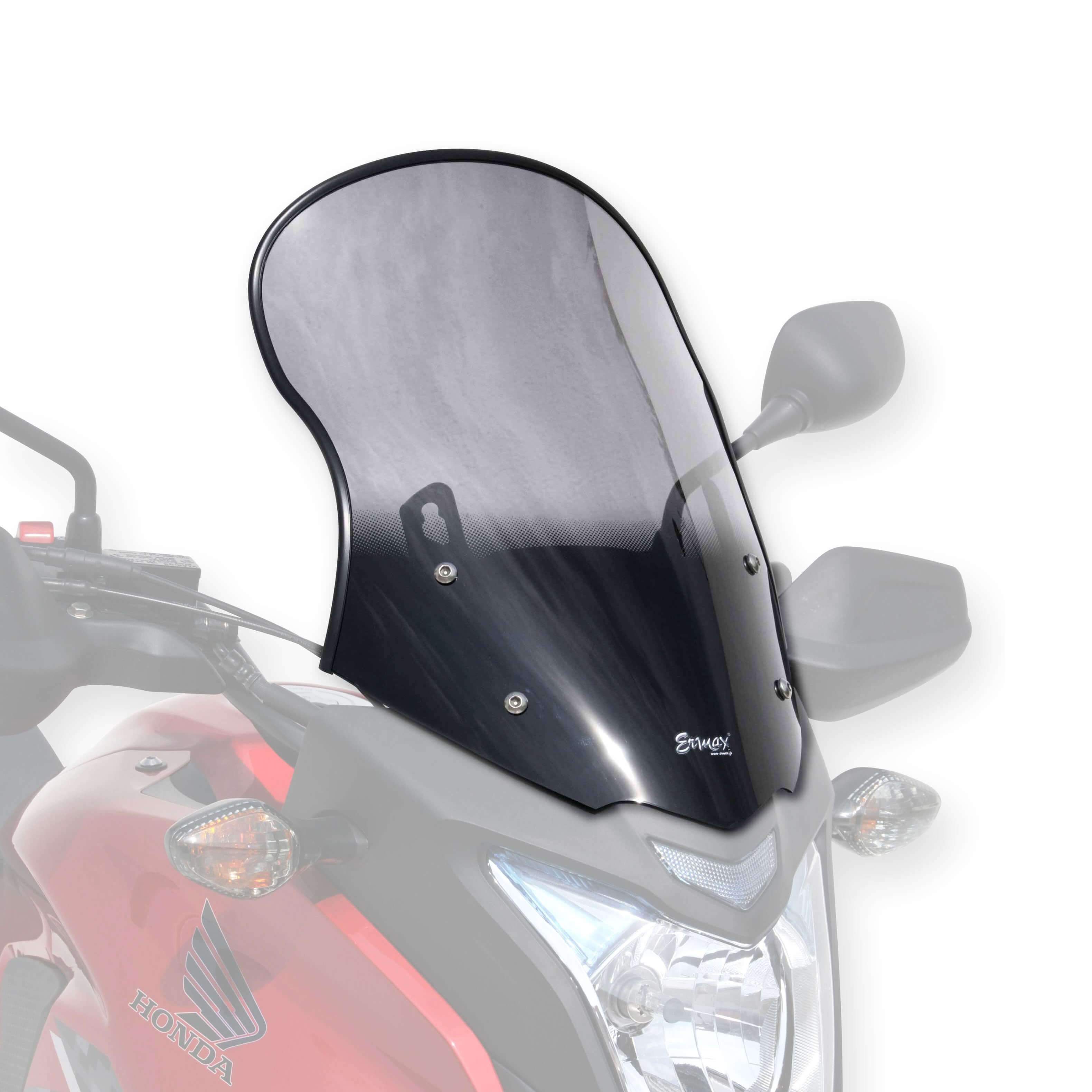 Ermax Touring Screen | Dark Smoke | Honda CB 500 X 2013>2015-Screens-Pyramid Motorcycle Accessories