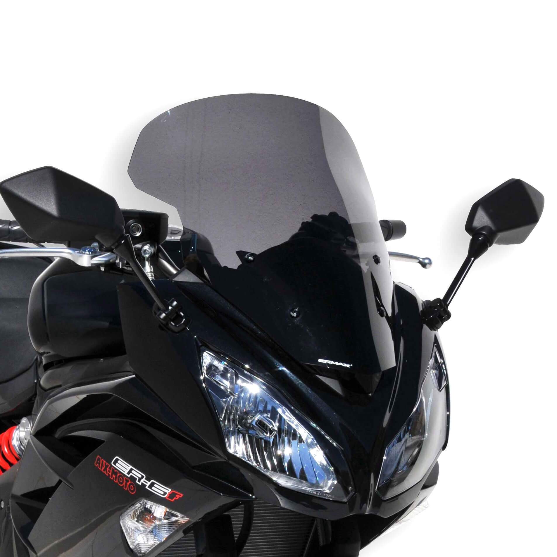 Ermax Touring Screen | Dark Smoke | Kawasaki ER-6F 2012>2016-E010303082-Screens-Pyramid Motorcycle Accessories