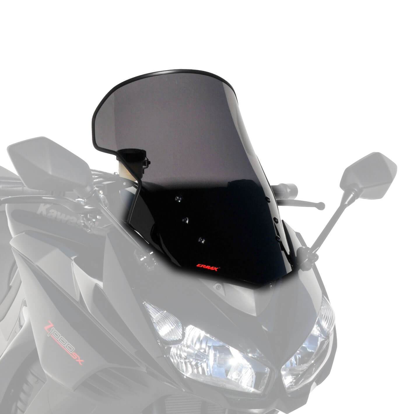 Ermax Touring Screen | Dark Smoke | Kawasaki Z 1000 2011>2016-E010303079-Screens-Pyramid Motorcycle Accessories