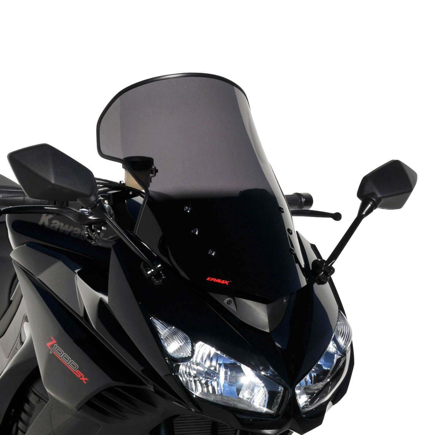 Ermax Touring Screen | Dark Smoke | Kawasaki Z 1000 2011>2016-E010303079-Screens-Pyramid Motorcycle Accessories