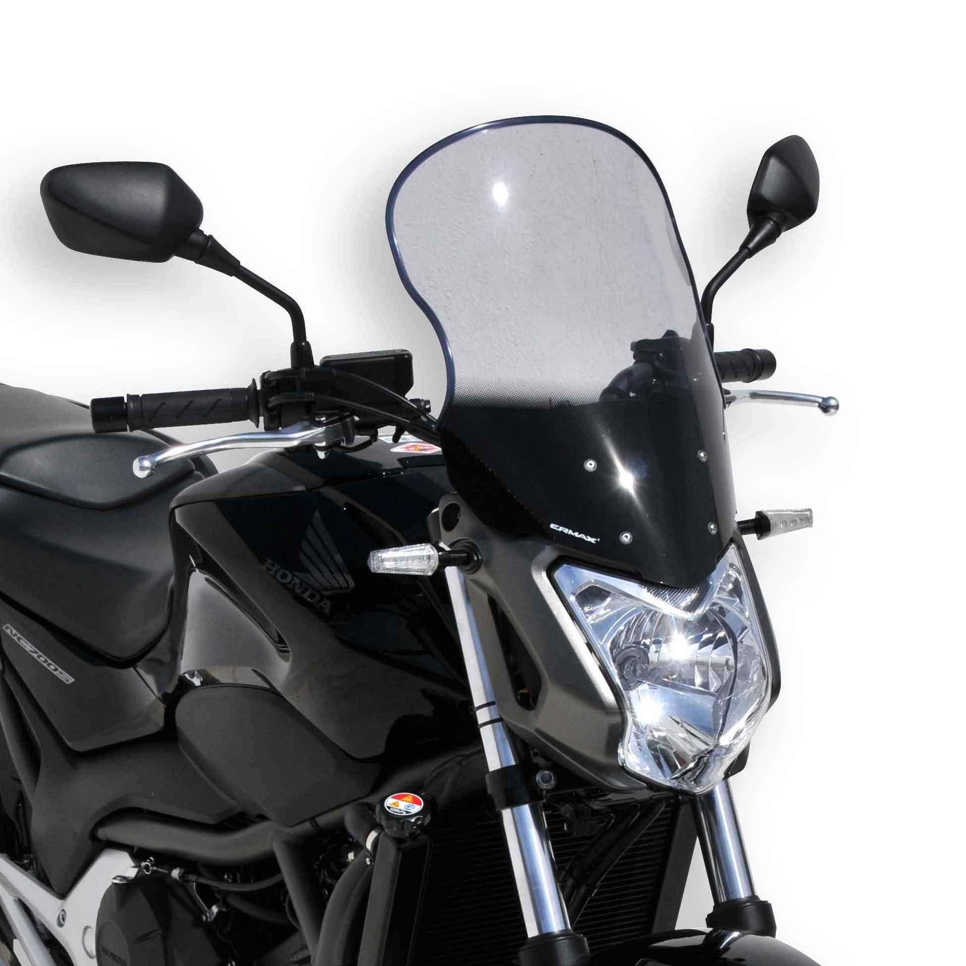 Ermax Touring Screen | Satin Black | Honda NC 750 S 2014>2015-E010147142-Screens-Pyramid Motorcycle Accessories