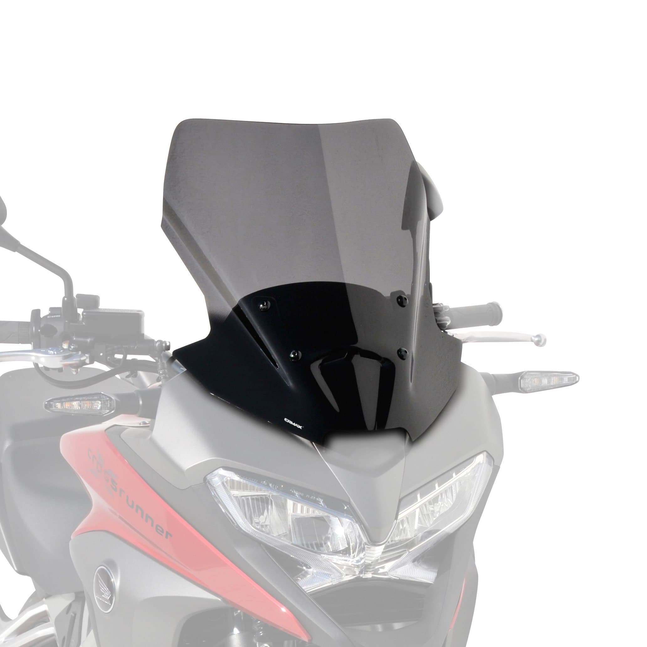 Ermax Touring Screen | Satin Black (Opaque) | Honda VFR 800 X Crossrunner 2015>2016-Screens-Pyramid Motorcycle Accessories
