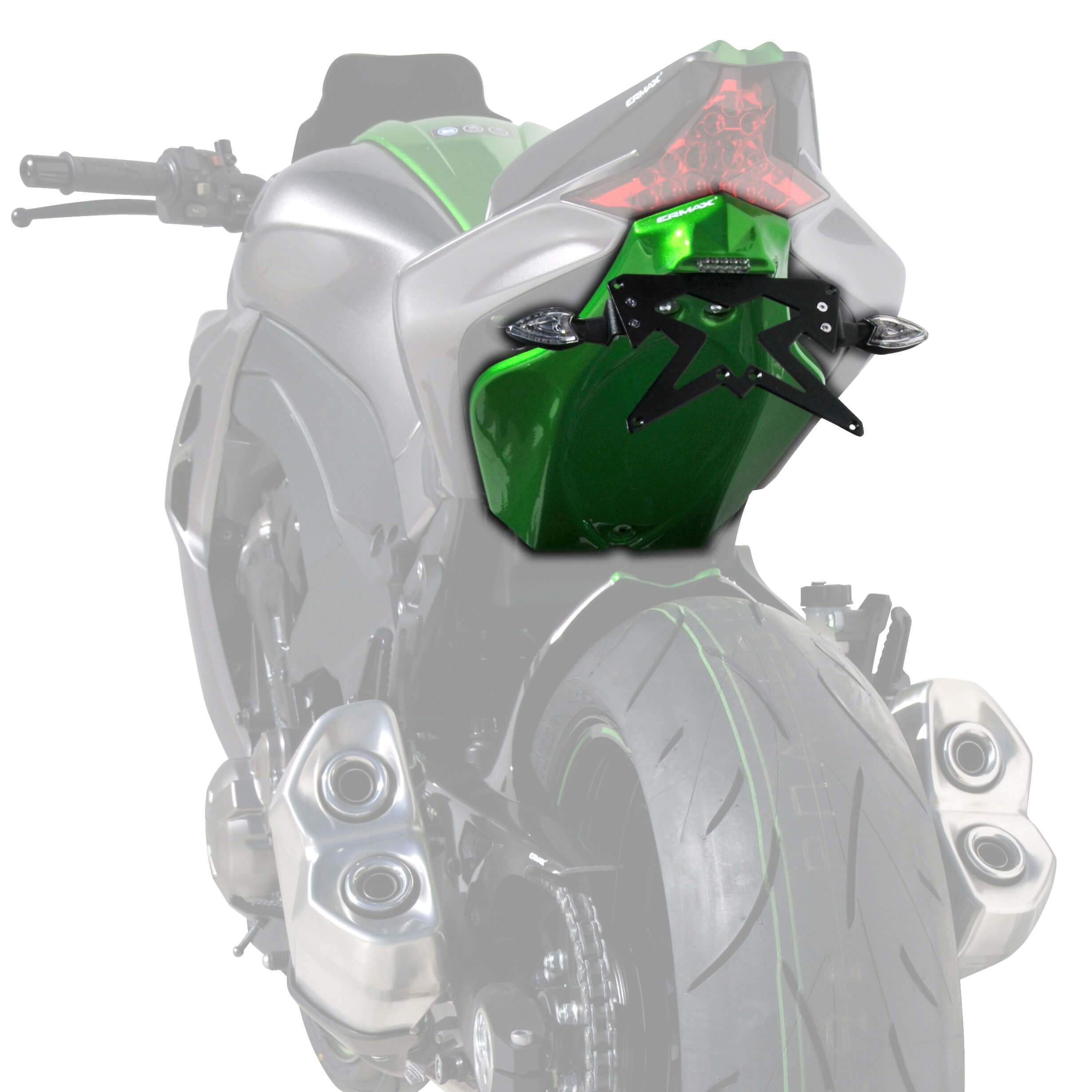Ermax Undertray | Metallic Green (Golden Blazed Green) | Kawasaki Z 1000 2014>2017-E770322087-Undertrays-Pyramid Motorcycle Accessories