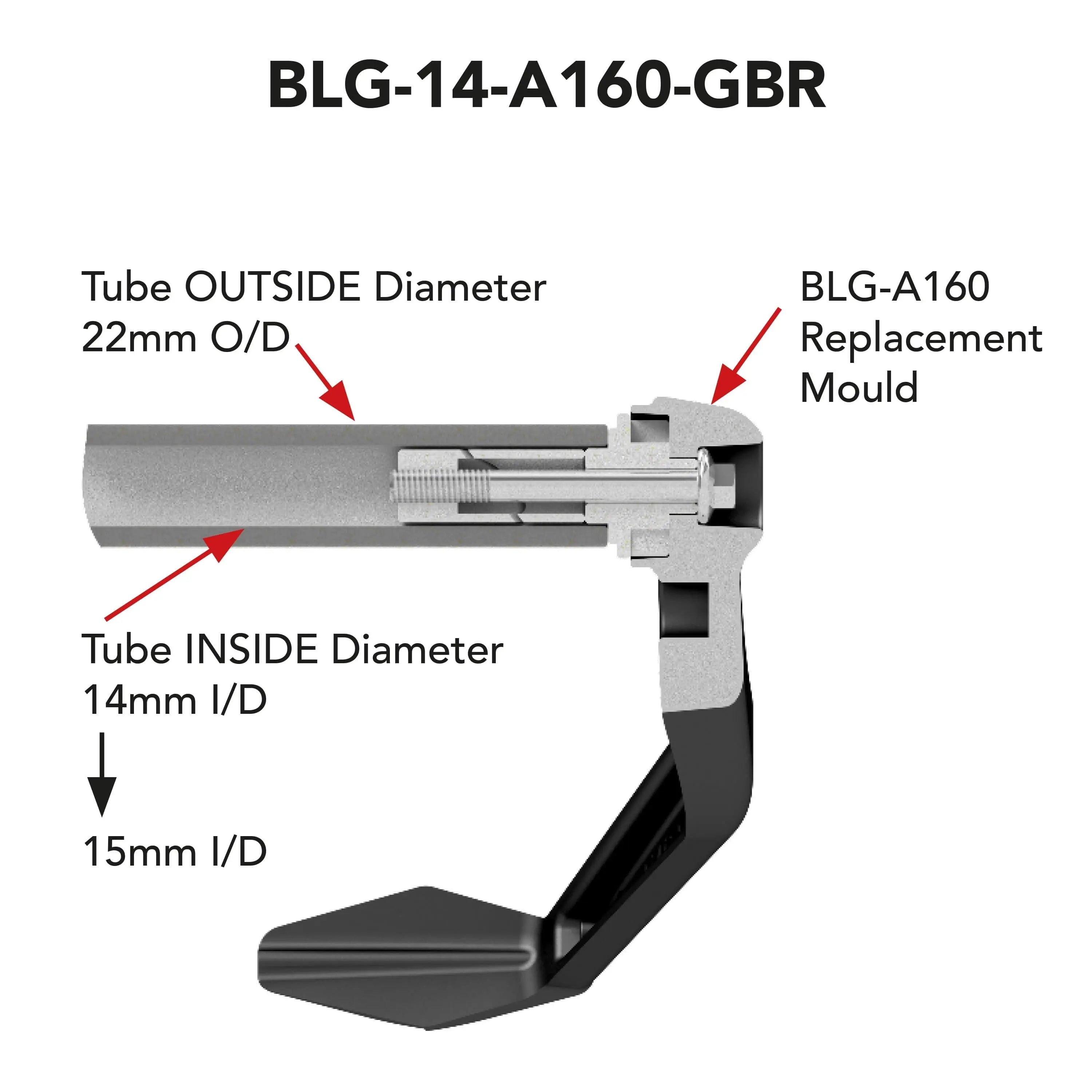 GBRacing Brake Lever Guard with 14mm Insert -  Shop name