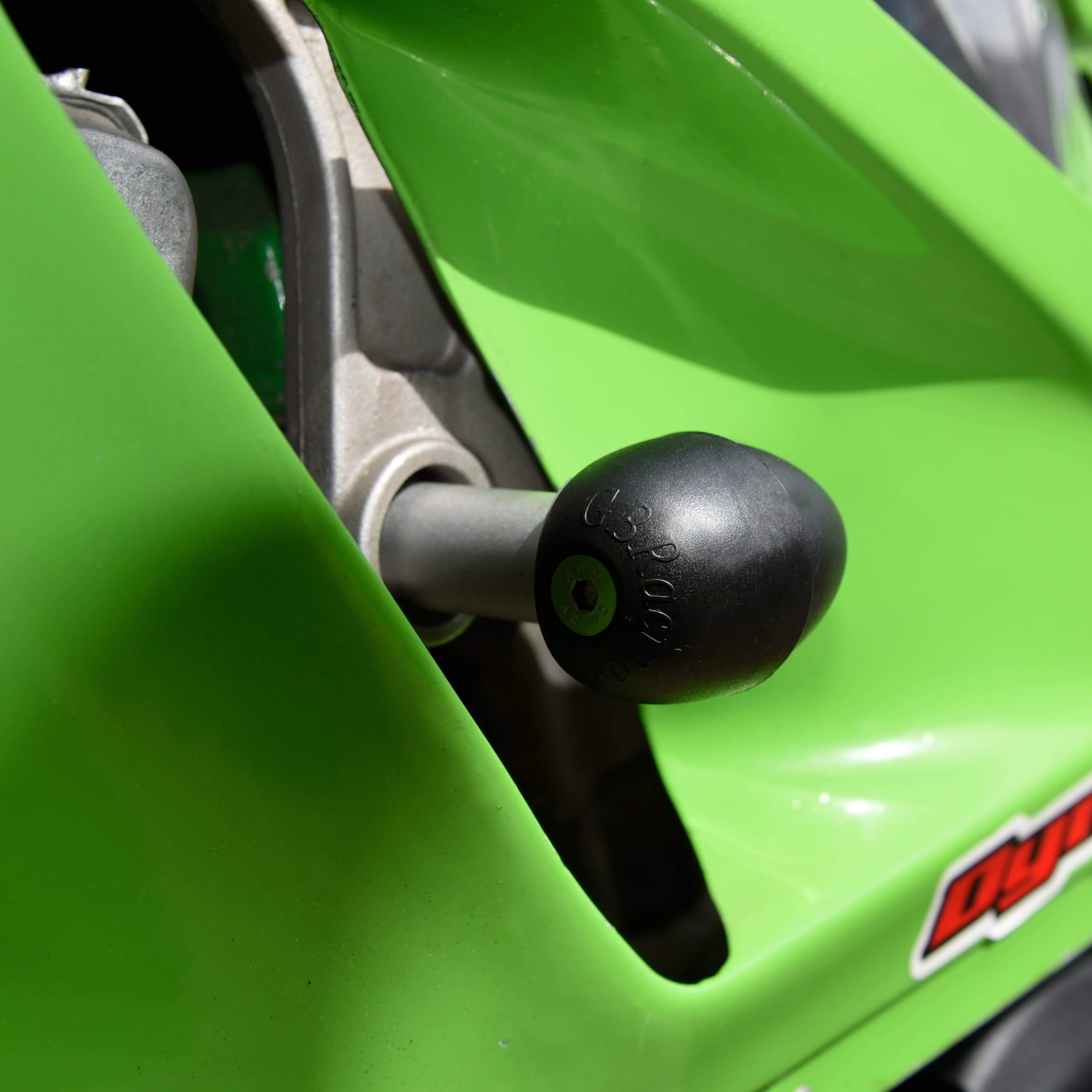 GBRacing Bullet Frame Slider Left Side - Race | Kawasaki ZXR 400 1991>2003-Crash Protection-Pyramid Motorcycle Accessories