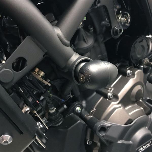 GBRacing Bullet Frame Slider Left Side - Street | Yamaha Tracer 700 2016>Current-FS-MT07-2014-LHS-S-Crash Protection-Pyramid Motorcycle Accessories