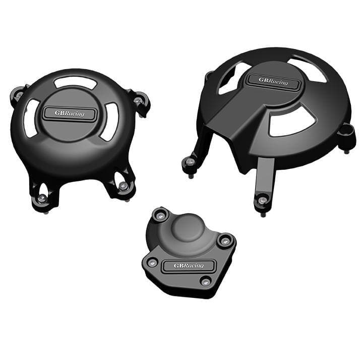 GBRacing Engine Cover - Alternator Cover Set | Triumph Street Triple 675 R 2007>2010-EC-D675-SET-K-GBR-Engine Covers-Pyramid Motorcycle Accessories