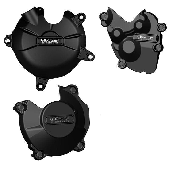GBRacing Engine Cover Set | Kawasaki ZX6-R 636 2013>Current-EC-ZX6-2013-SET-GBR-Engine Covers-Pyramid Motorcycle Accessories