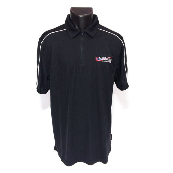 GBRacing Mens Tech Polo | Black-Merchandise-Pyramid Motorcycle Accessories