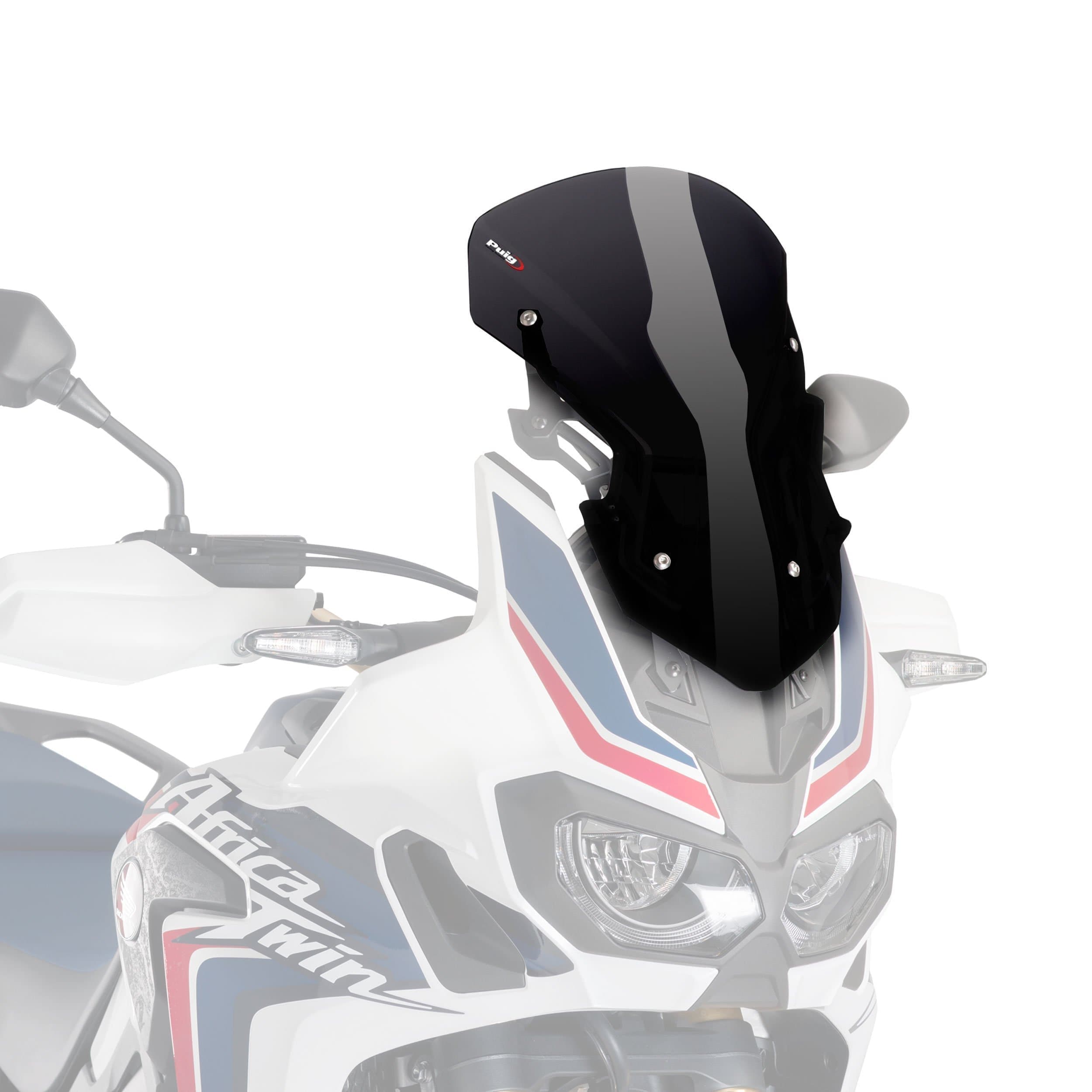Puig Adjustable Racing Screen | Black (Opaque) | Honda CRF 1000 L Africa Twin Adventure Sports 2018>2019 -  Shop name