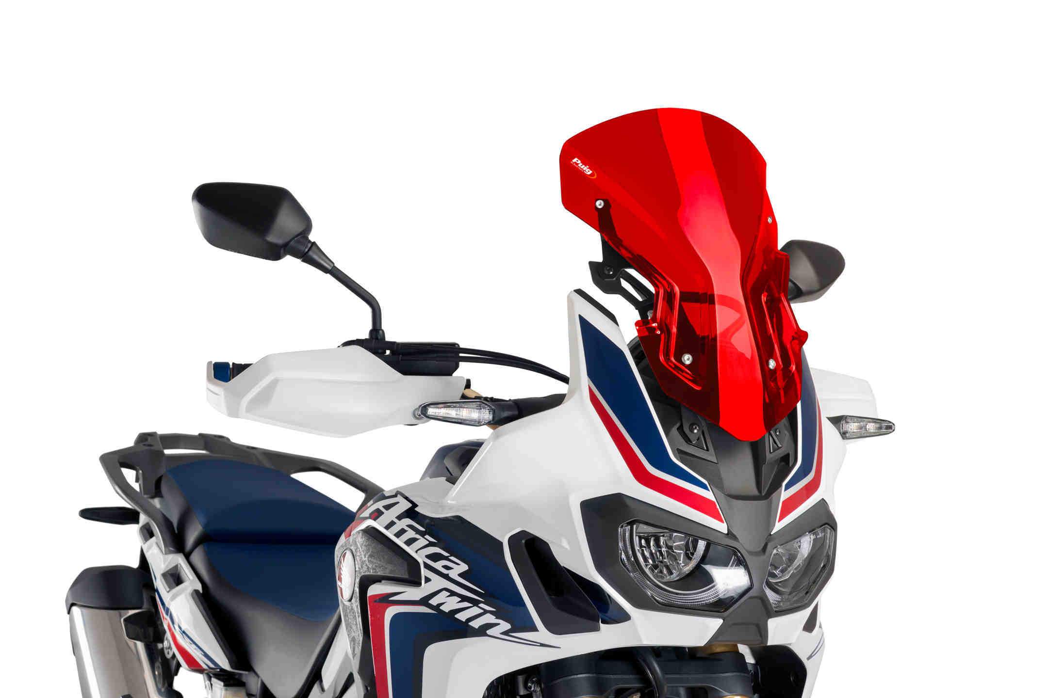 Puig Adjustable Racing Screen | Red | Honda CRF 1000 L Africa Twin 2016>2019 -  Shop name