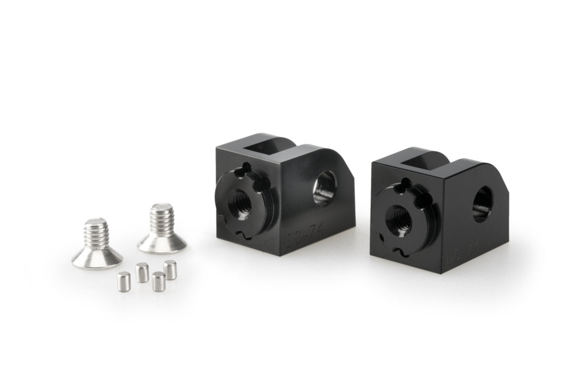 Puig Adjustable Rider Footpeg Adaptor | Black | Yamaha YZF-R7 2021>Current -  Shop name