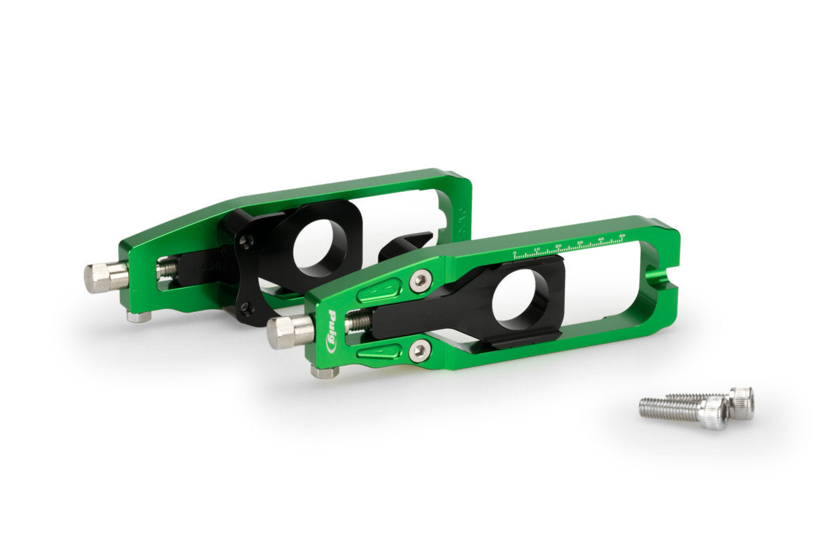 Puig Aluminium Chain Tensioner | Green | Aprilia Tuono V4R 2011>2014 -  Shop name