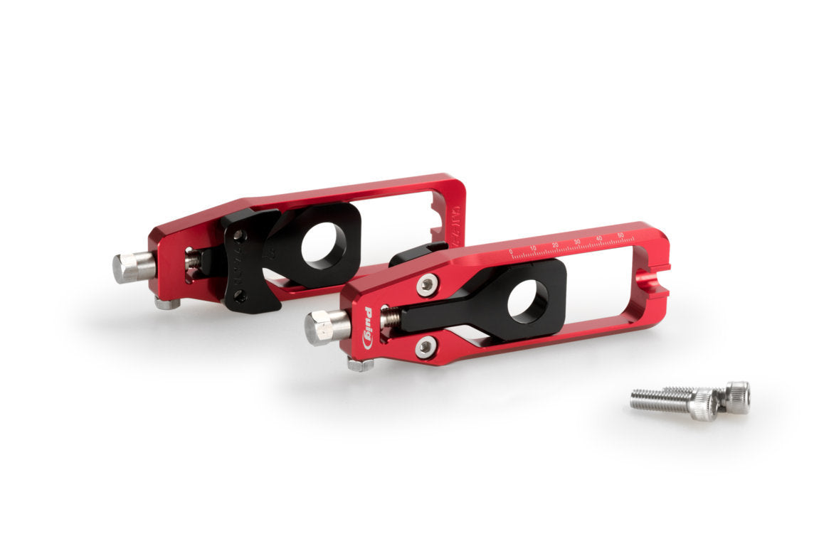 Puig Aluminium Chain Tensioner | Red | Yamaha Tracer 900 2015>2016 -  Shop name