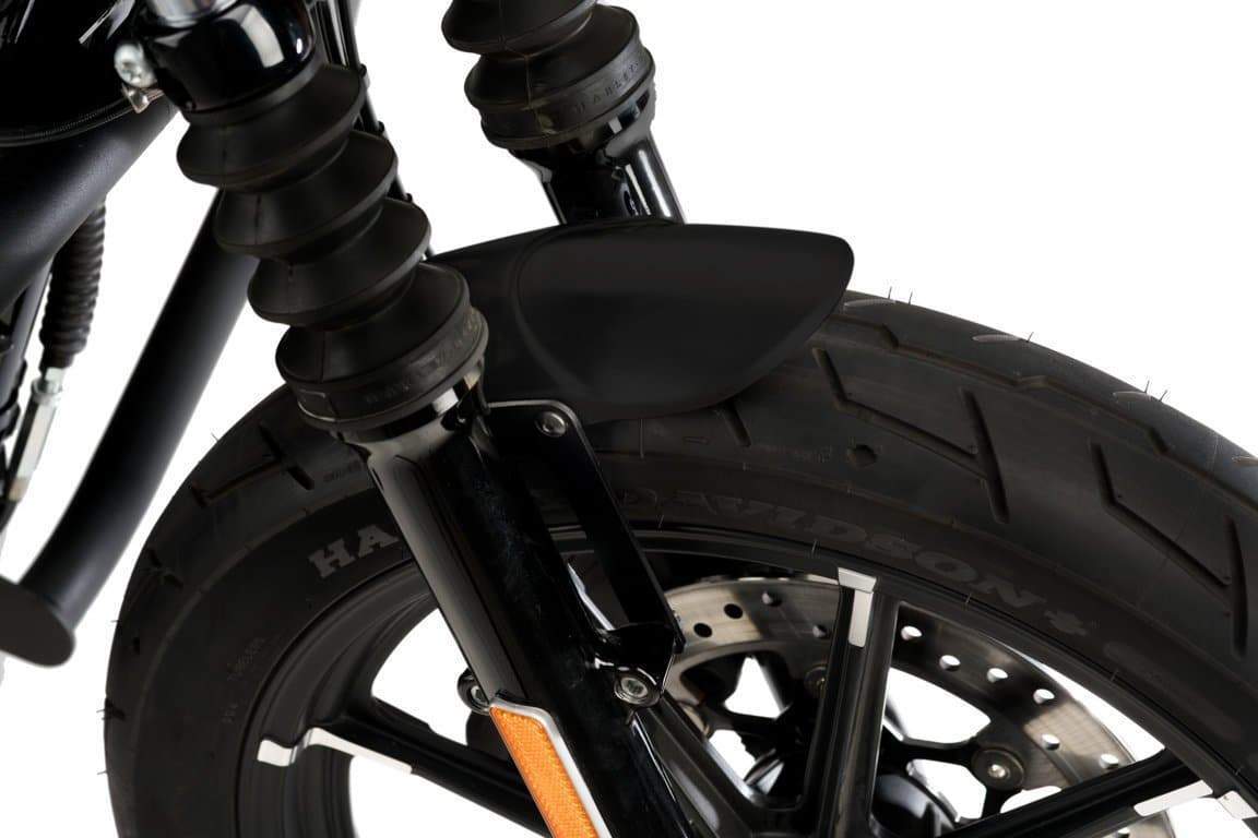 Puig Aluminium Front Guard | Black | Harley Davidson Sportster 883 Iron 2009>Current-M3688N-Front Guards-Pyramid Motorcycle Accessories