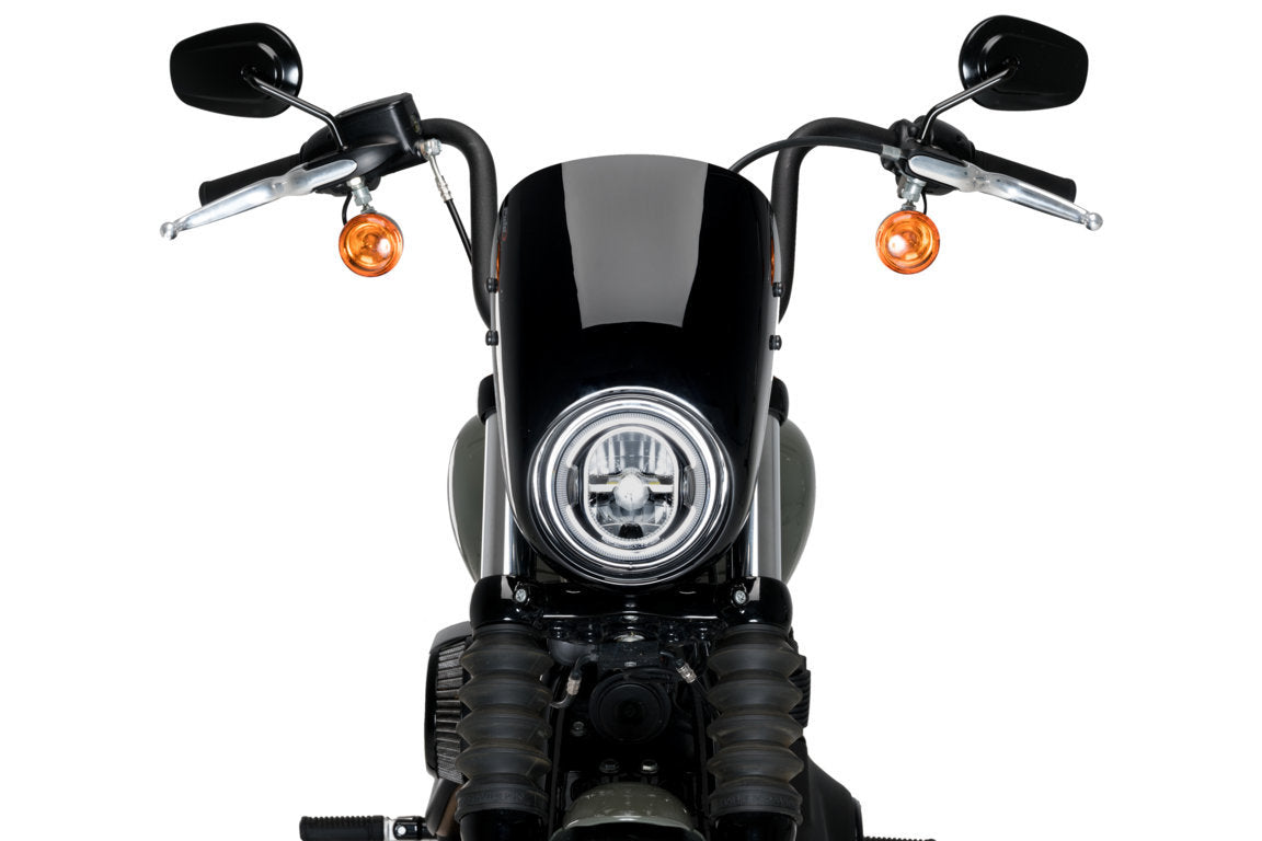 Puig Anarchy Screen | Black | Harley Davidson Softail Street Bob (FXBB) 2021>Current-Screens-Pyramid Motorcycle Accessories