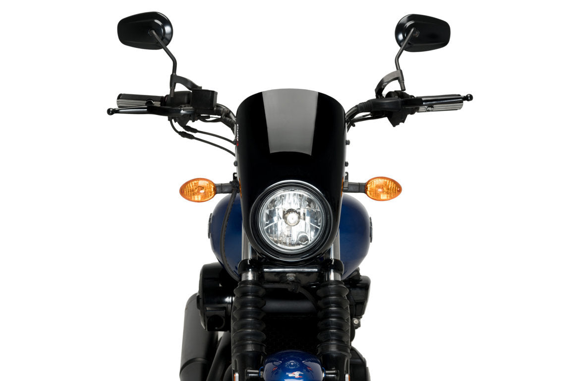 Puig Anarchy Screen | Black | Harley Davidson Street 750 (XG750) 2017>2020 -   Pyramid Motorcycle Accessories
