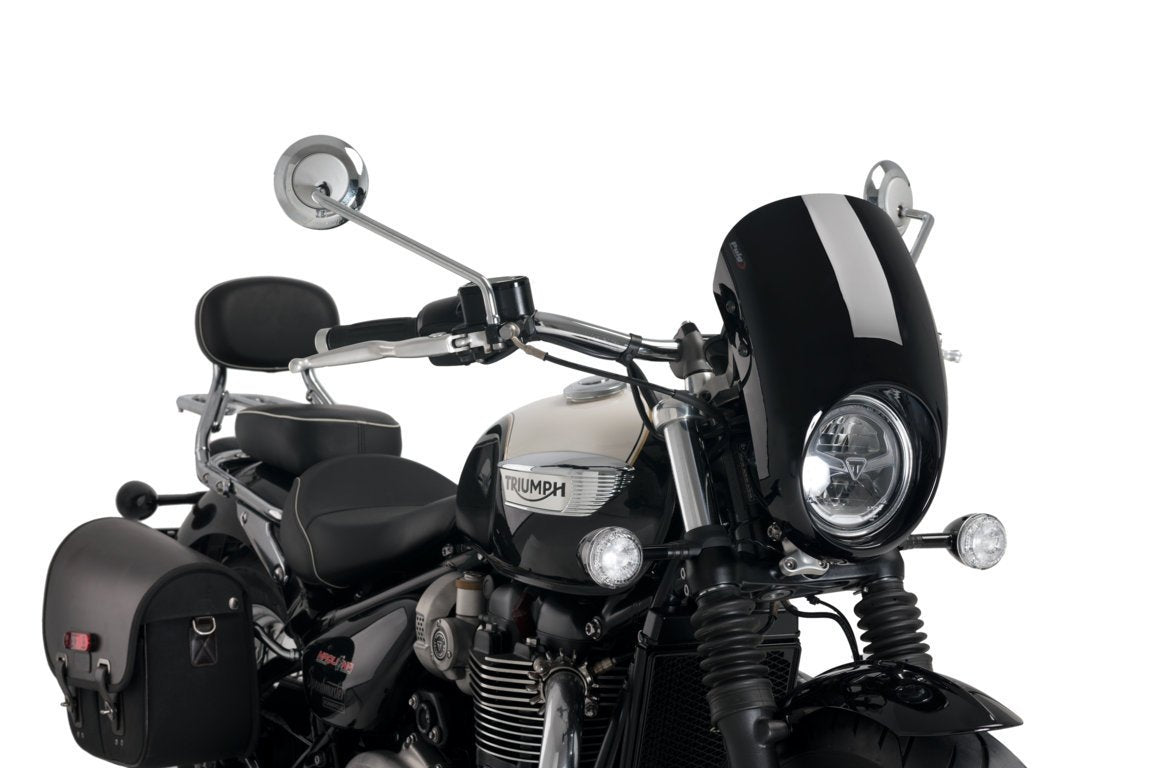 Puig Anarchy Screen | Black | Triumph Bonneville Speedmaster 2018>Current-M21114N-Screens-Pyramid Motorcycle Accessories