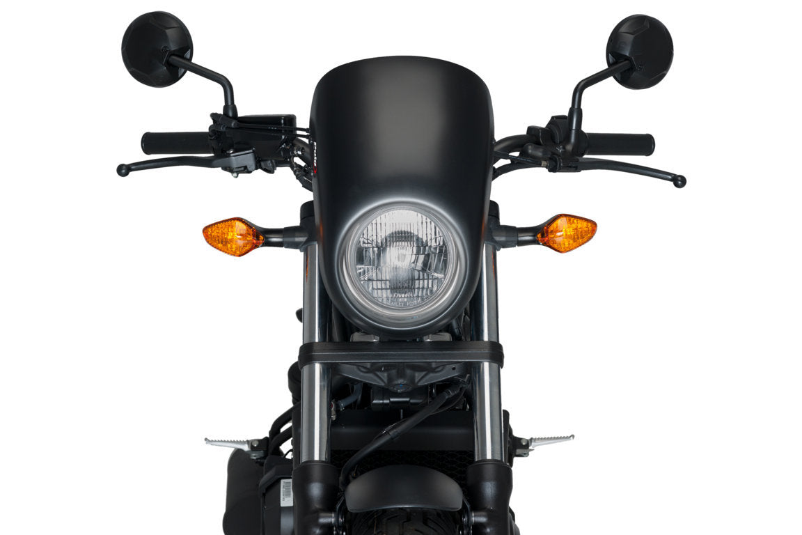 Puig Anarchy Screen | Matte Black | Honda CMX 500 Rebel 2017>2019 -   Pyramid Motorcycle Accessories