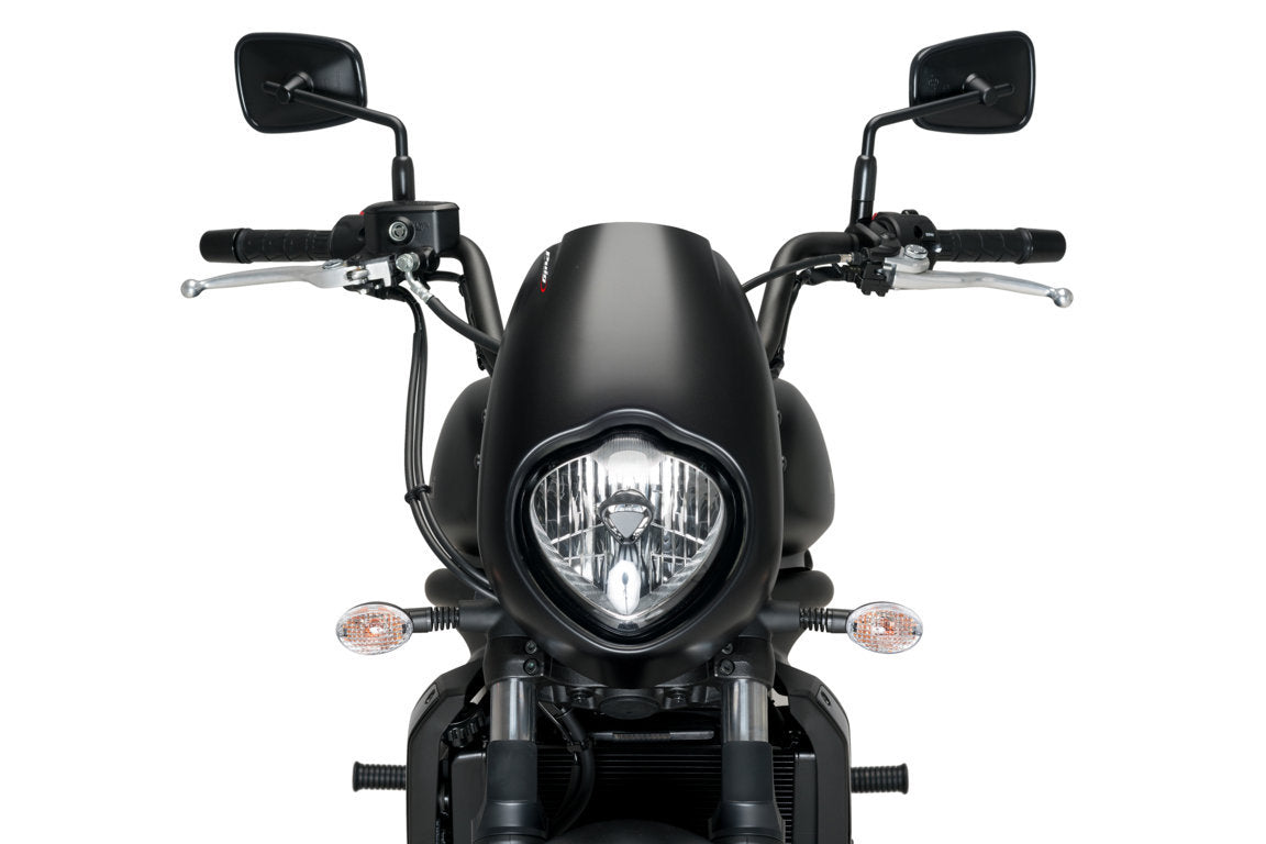 Puig Anarchy Screen | Matte Black | Kawasaki Vulcan S 2015>Current -   Pyramid Motorcycle Accessories