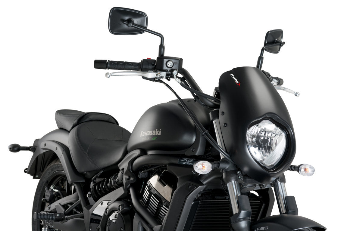 Puig Anarchy Screen | Matte Black | Kawasaki Vulcan S 2015>Current -   Pyramid Motorcycle Accessories